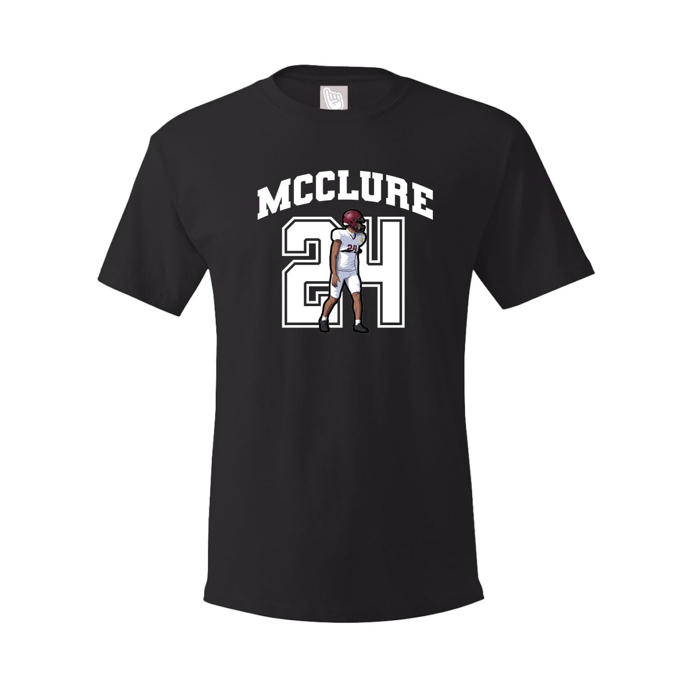 Youth Tee — Number in Black