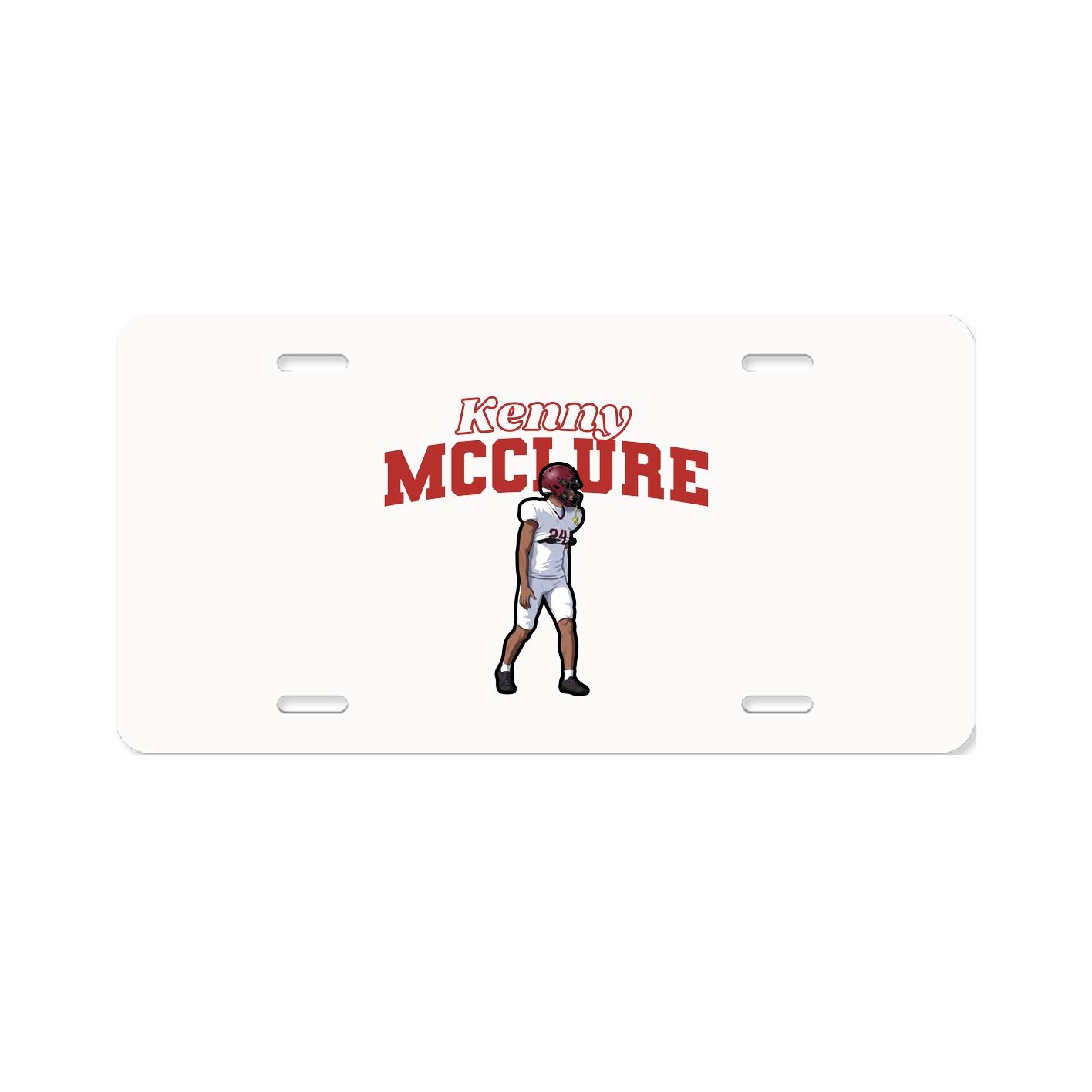 License Plate — Name Arch in Classic