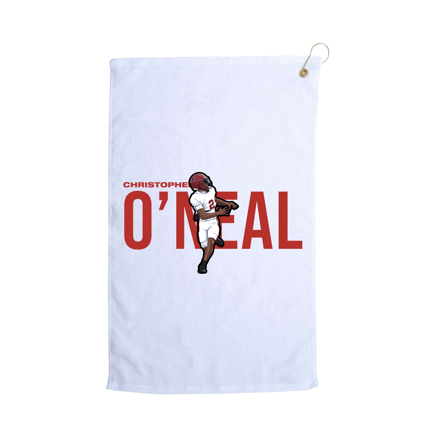 Golf Towel — Player Name in White