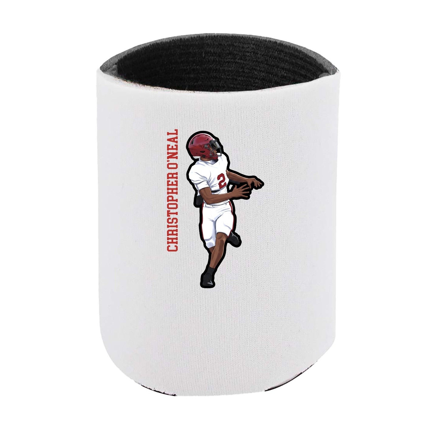Can Holder — Name Vertical in White