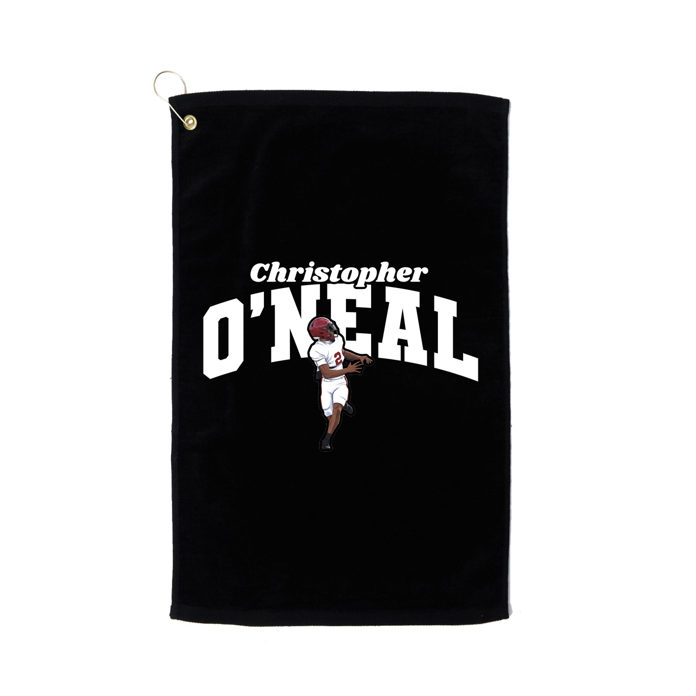 Golf Towel — Signature Arch in Black