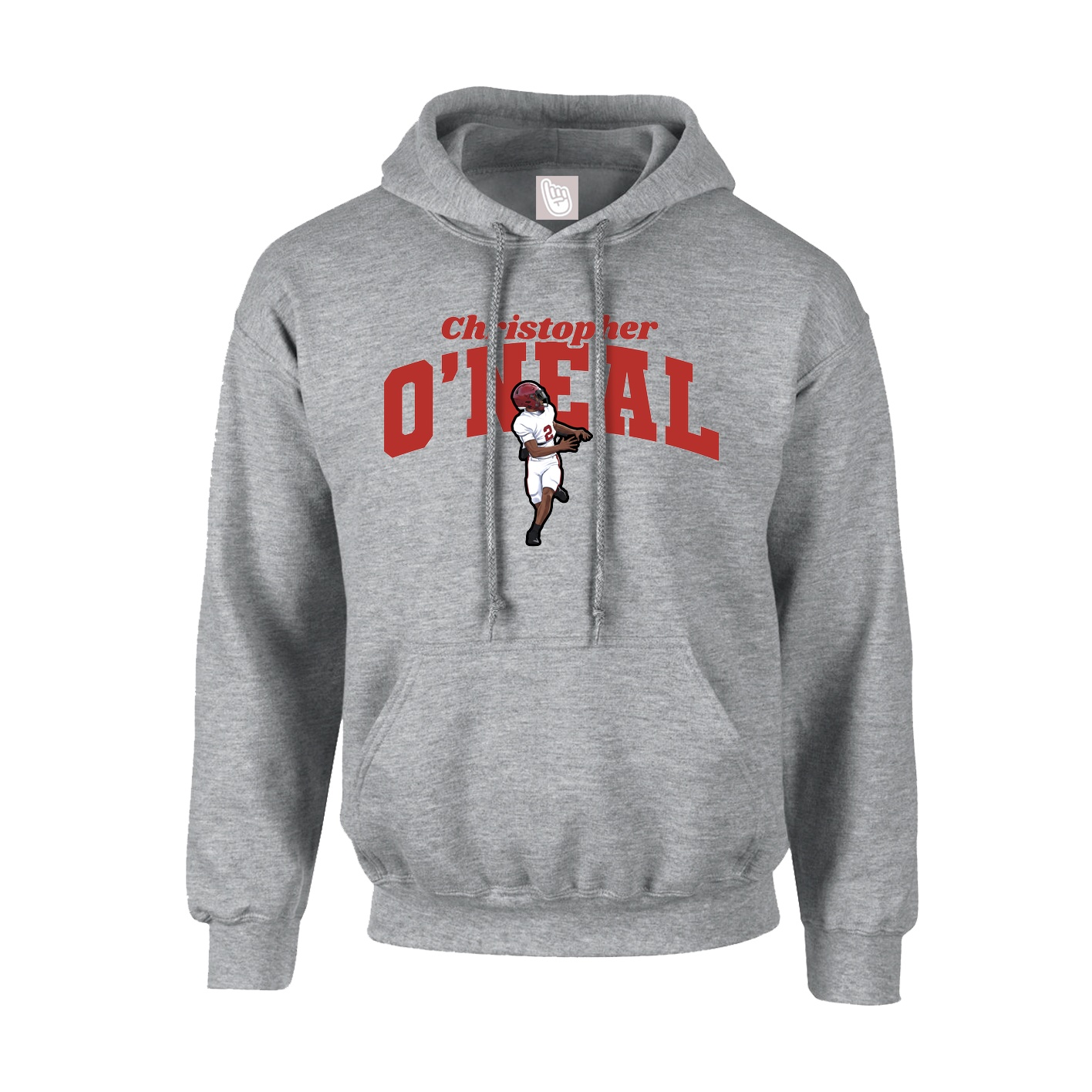Hoodie — Signature Arch in Grey