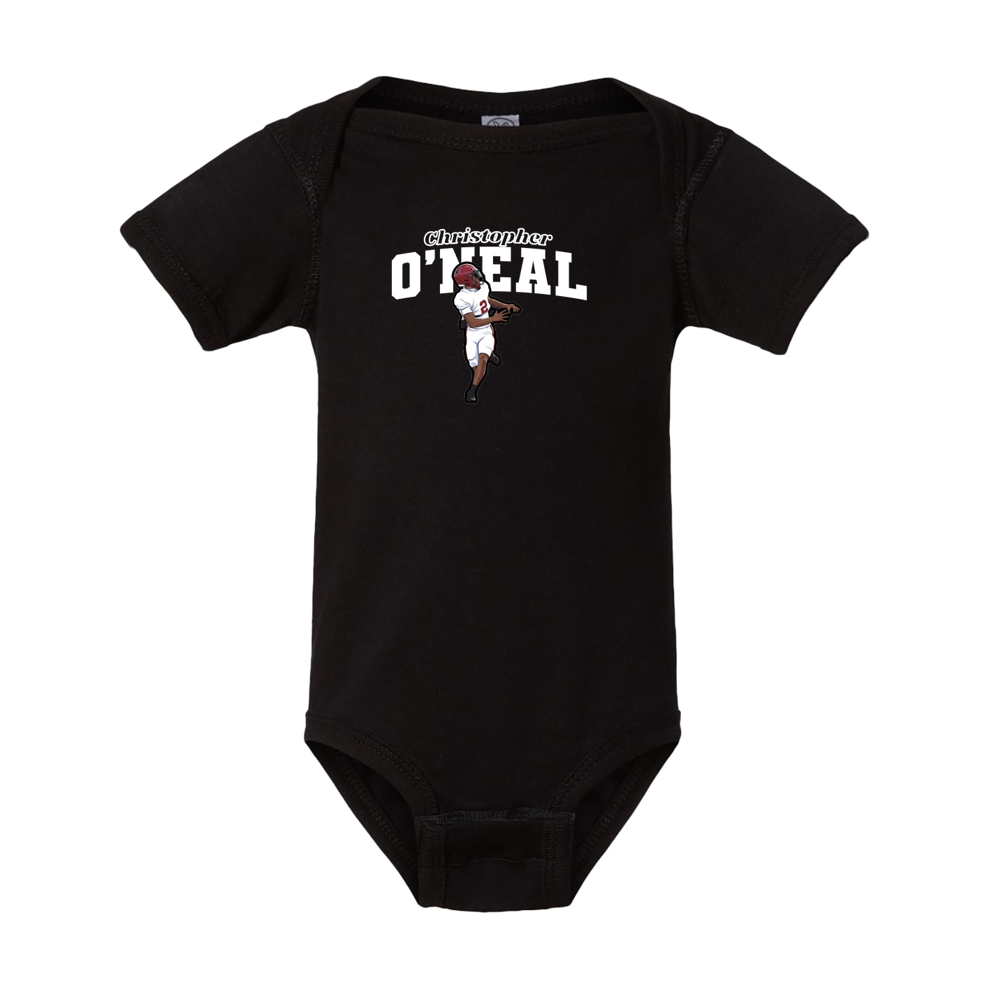 Baby Onesie — Name Arch in Black