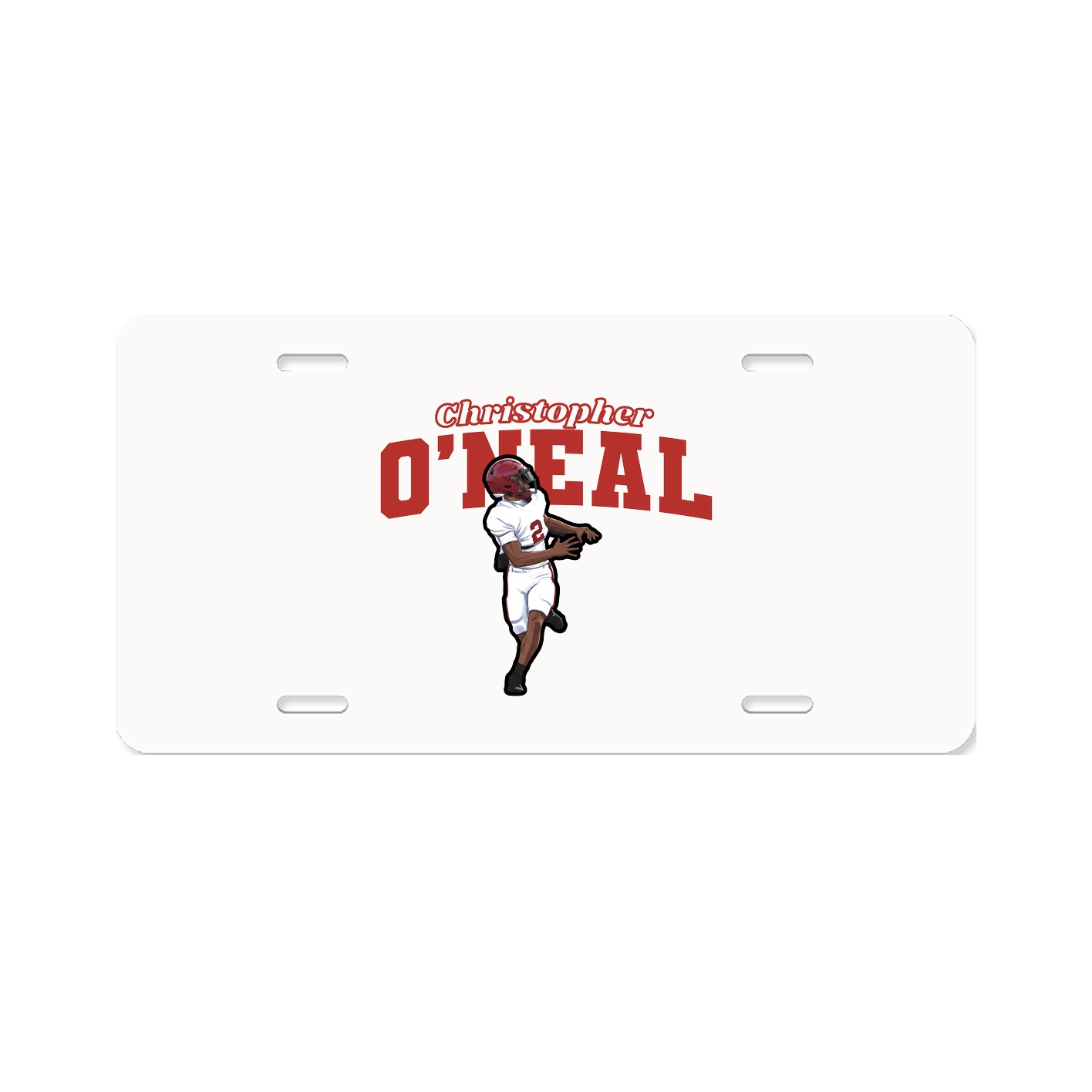 License Plate — Name Arch in Classic