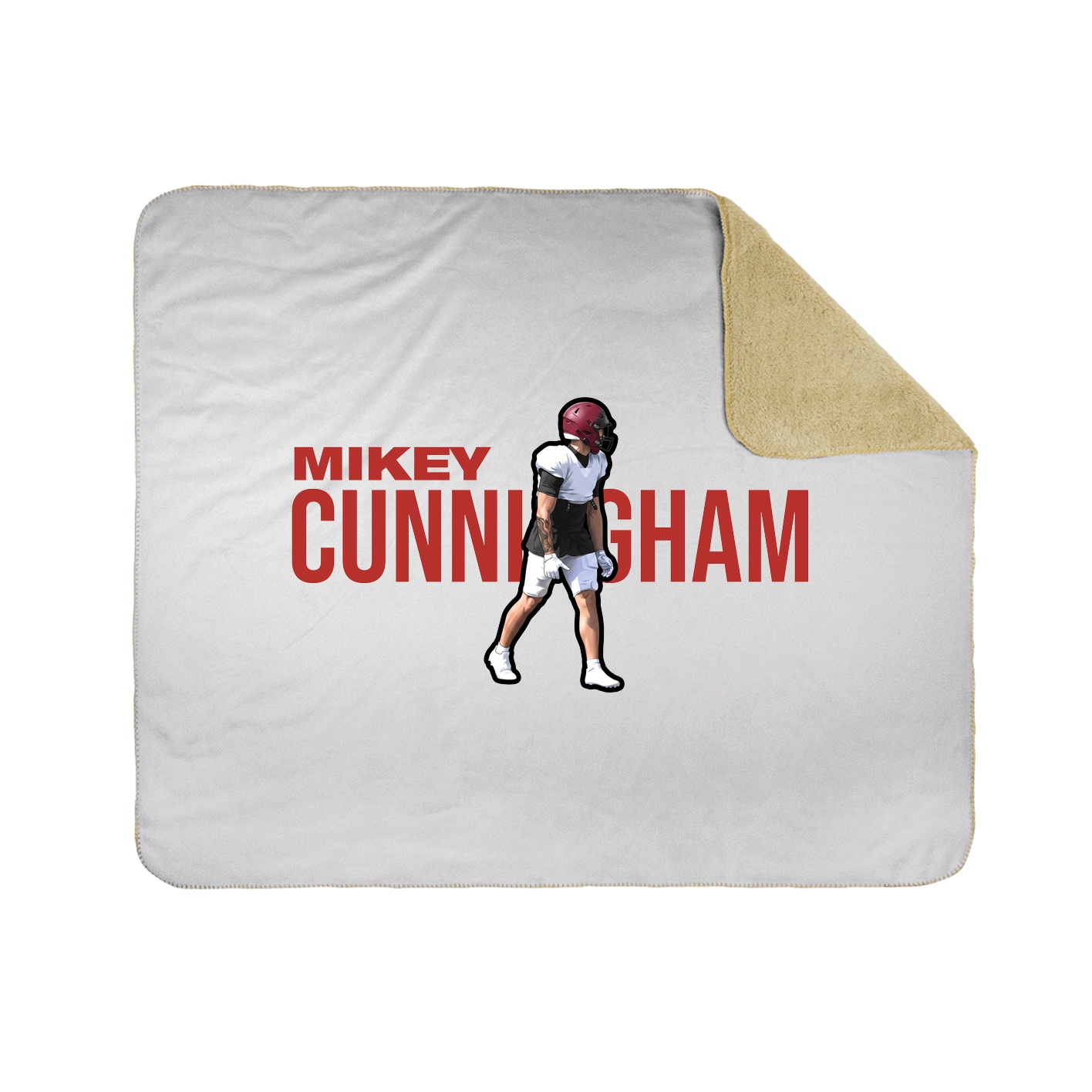 Throw Blanket — Player Name in White