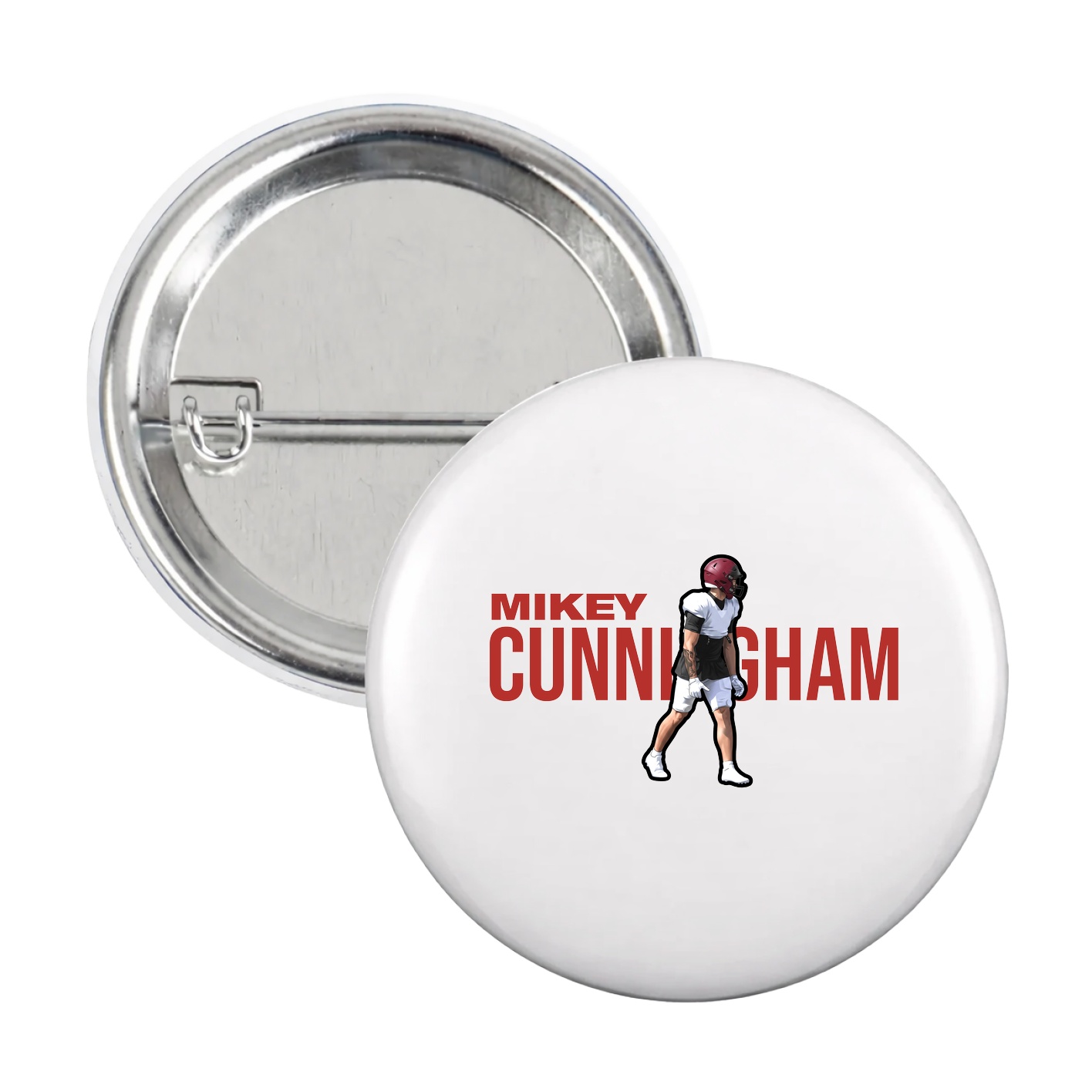 Game Day Button — Player Name in White