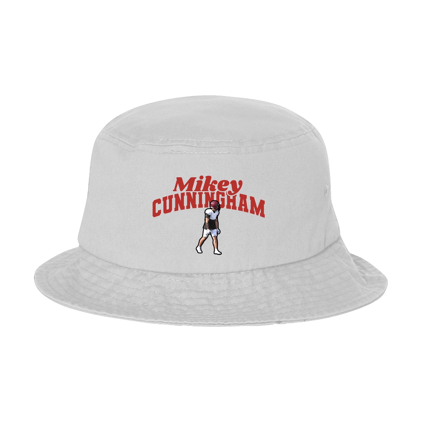 Bucket Cap — Signature Arch in White