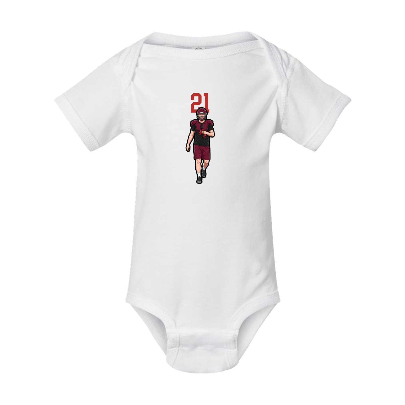 Baby Onesie — Number Top in White