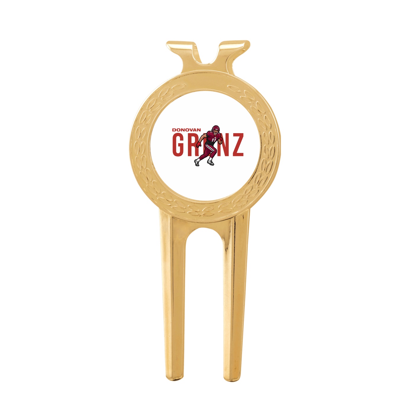 Divot Tool with Ball Marker — Player Name in Classic