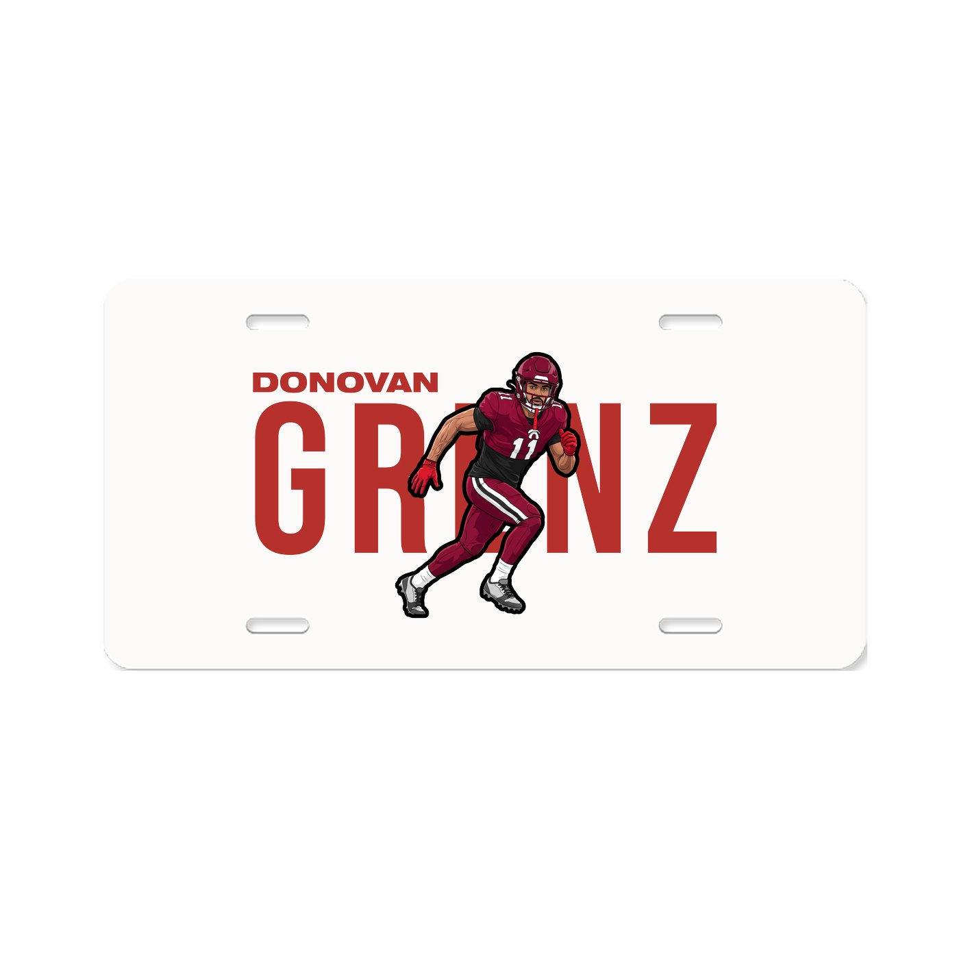License Plate — Player Name in Classic