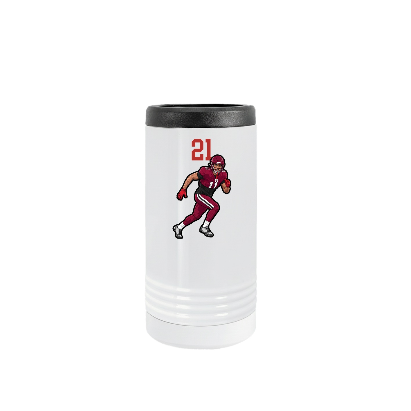 Slim Beverage Holder — Number Top in White