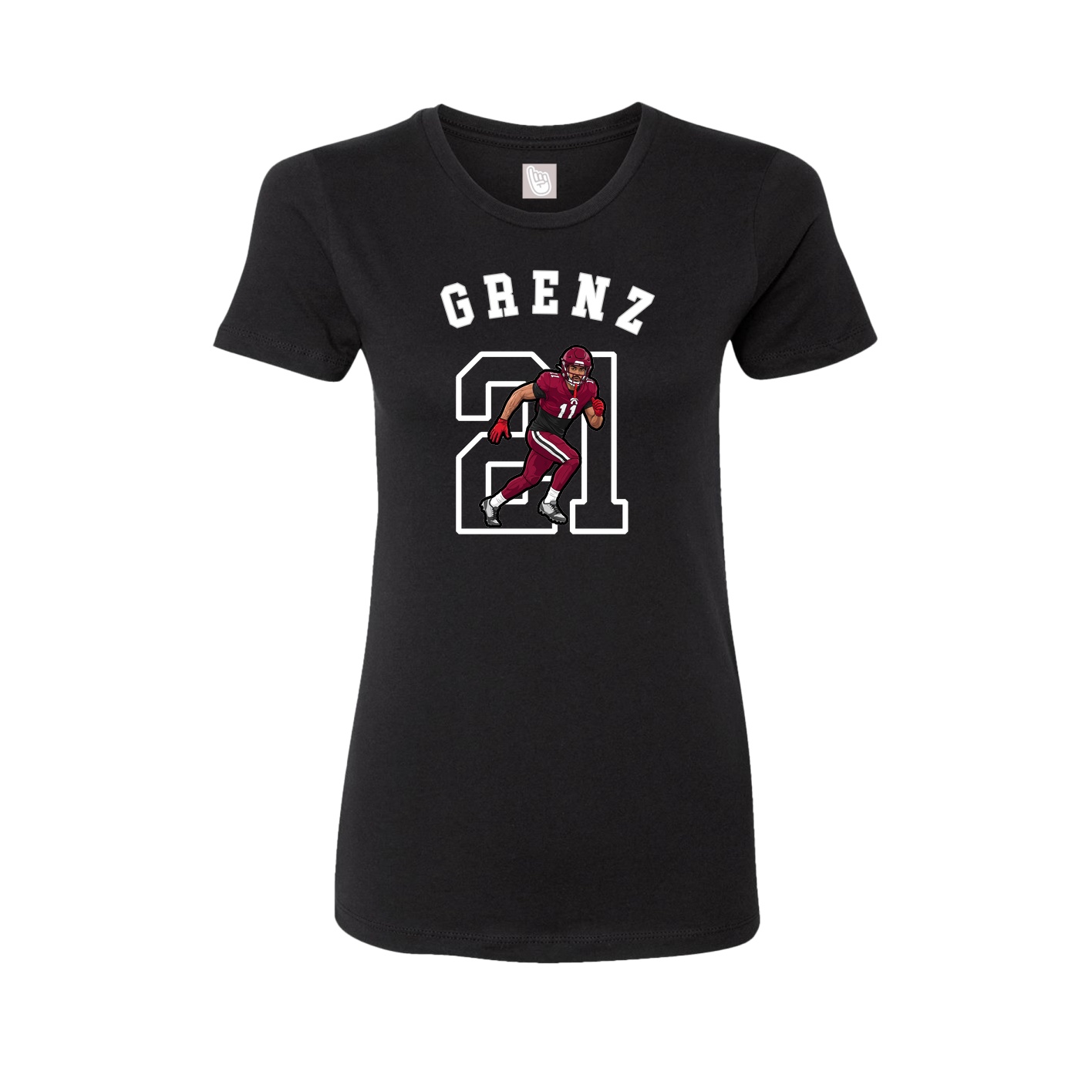Fitted Women's Tee — Shirsey Arch in Black
