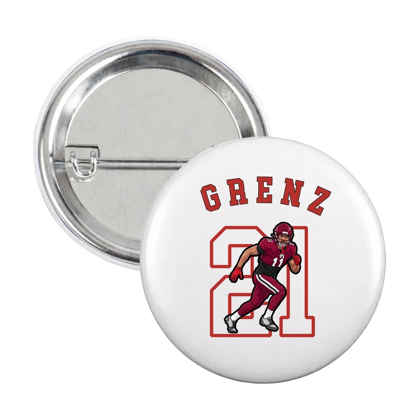 Game Day Button — Shirsey Arch in White