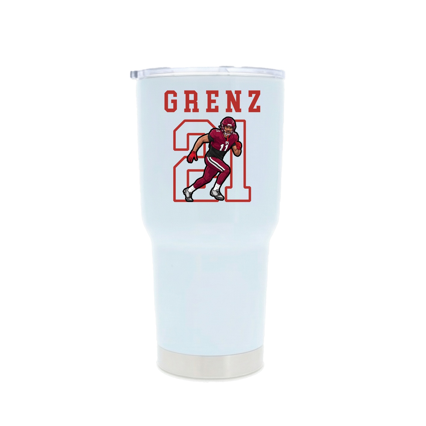30oz Stainless Steel Tumbler — Shirsey in White