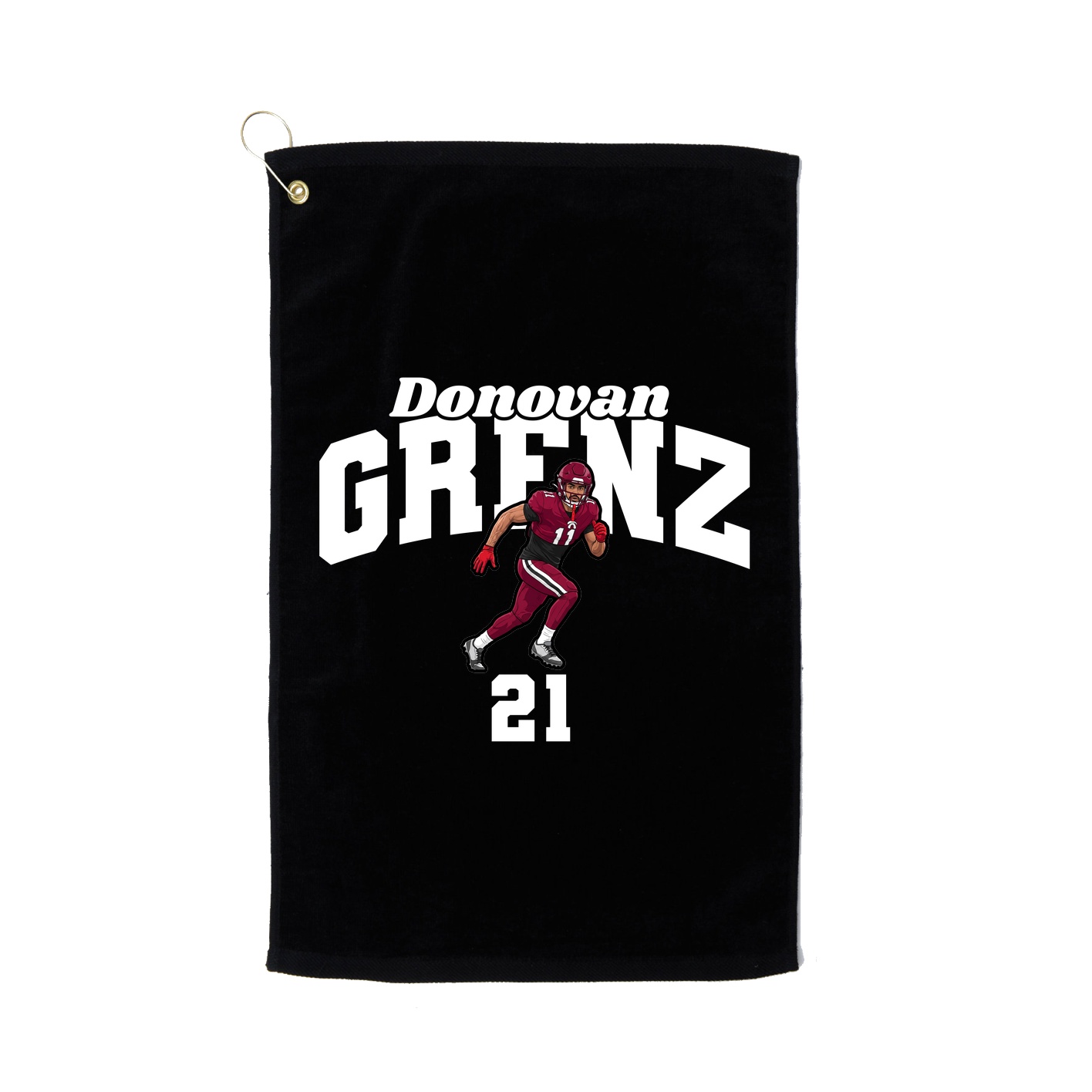 Golf Towel — Signature Arch in Black