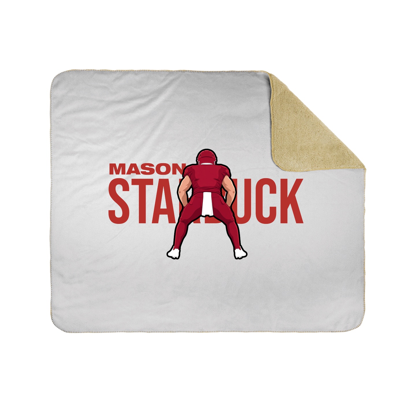 Throw Blanket — Player Name in White