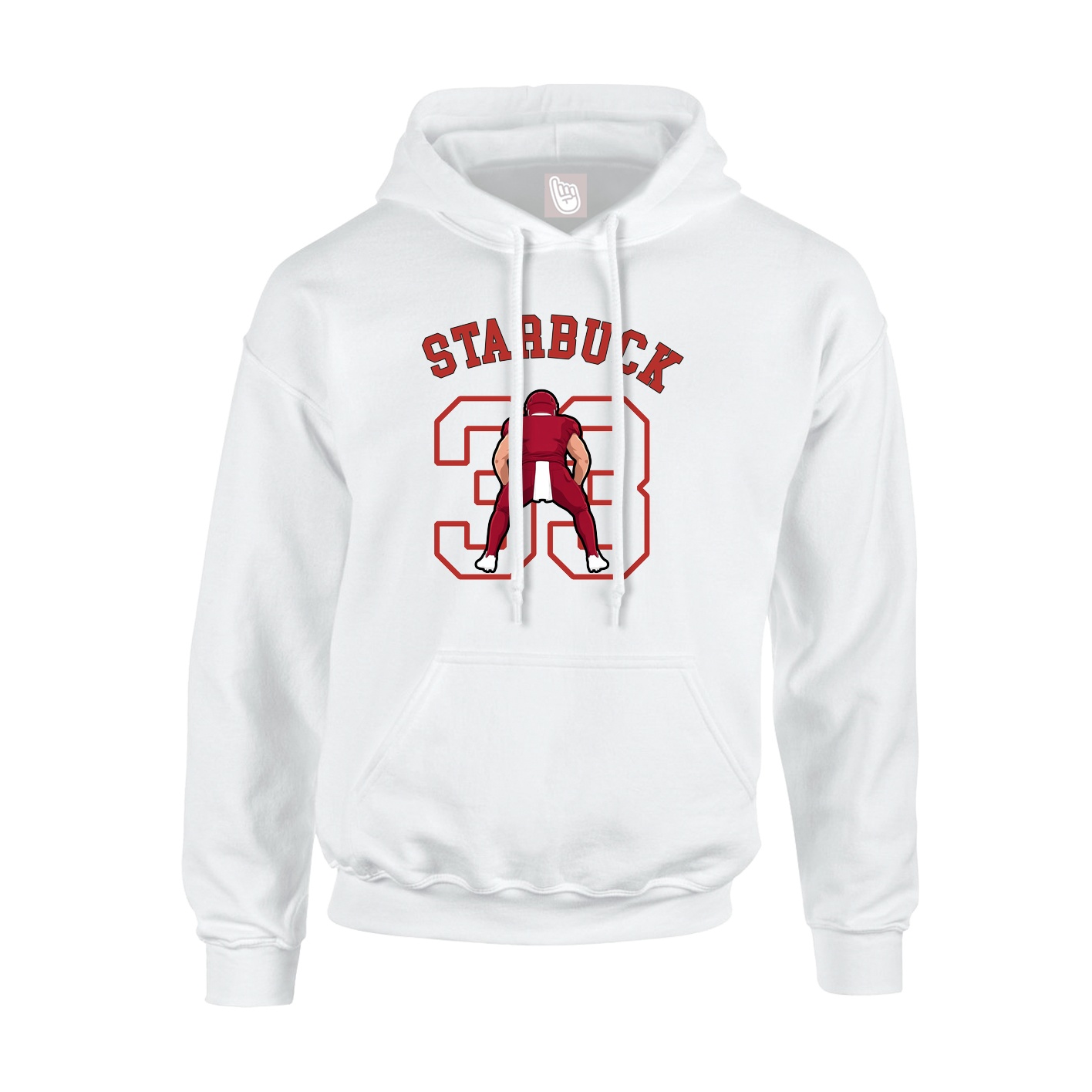Youth Hoodie — Shirsey Arch in White