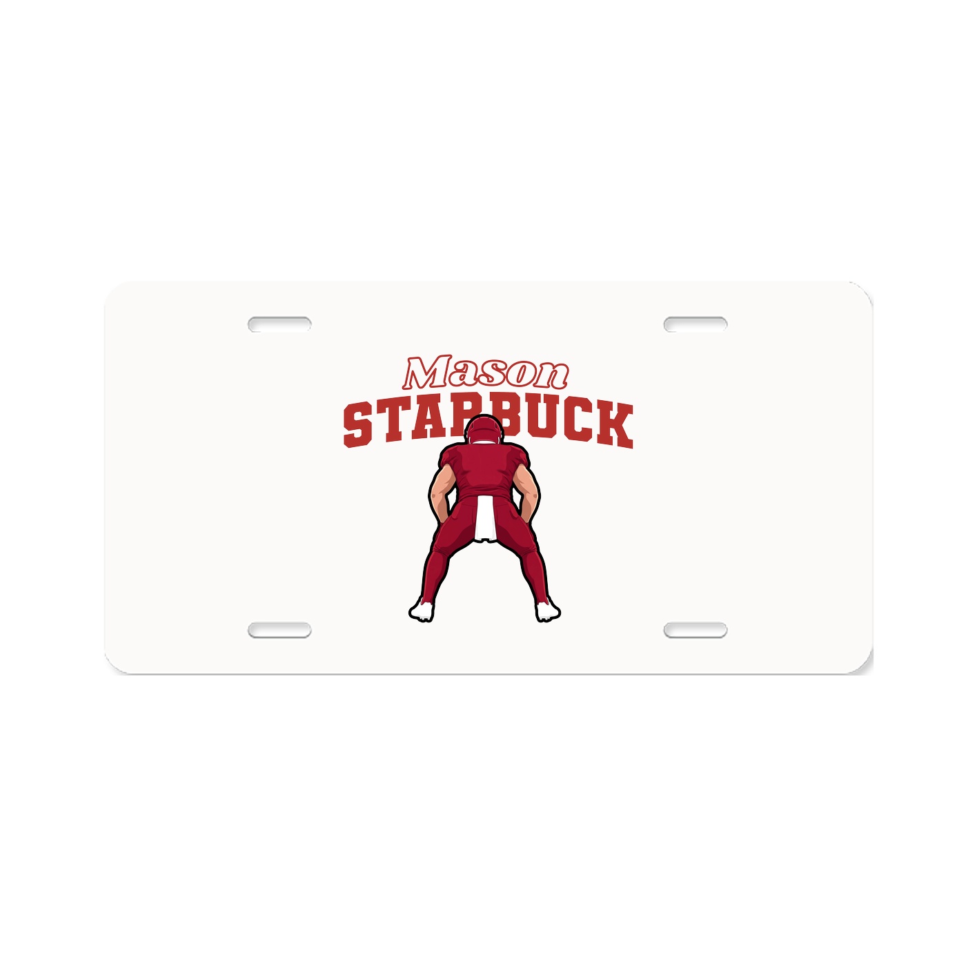License Plate — Name Arch in Classic
