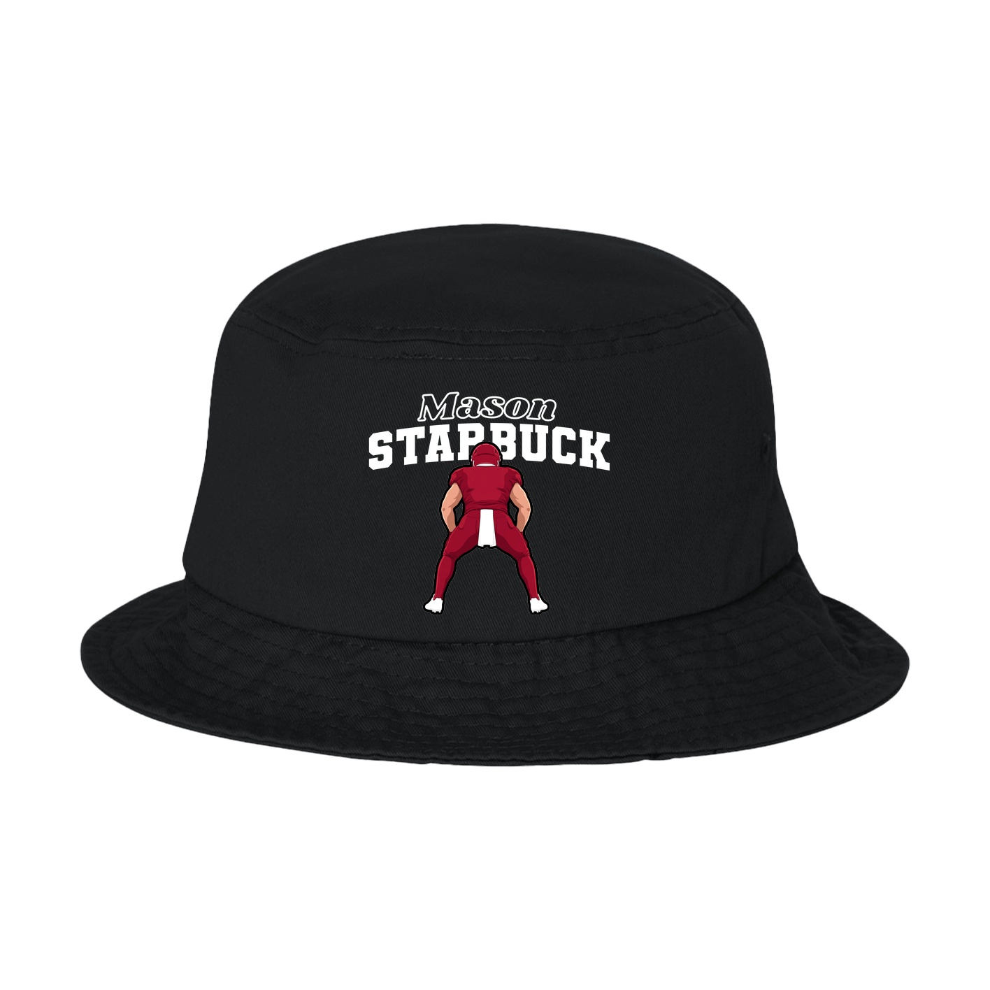 Bucket Cap — Name Arch in Black