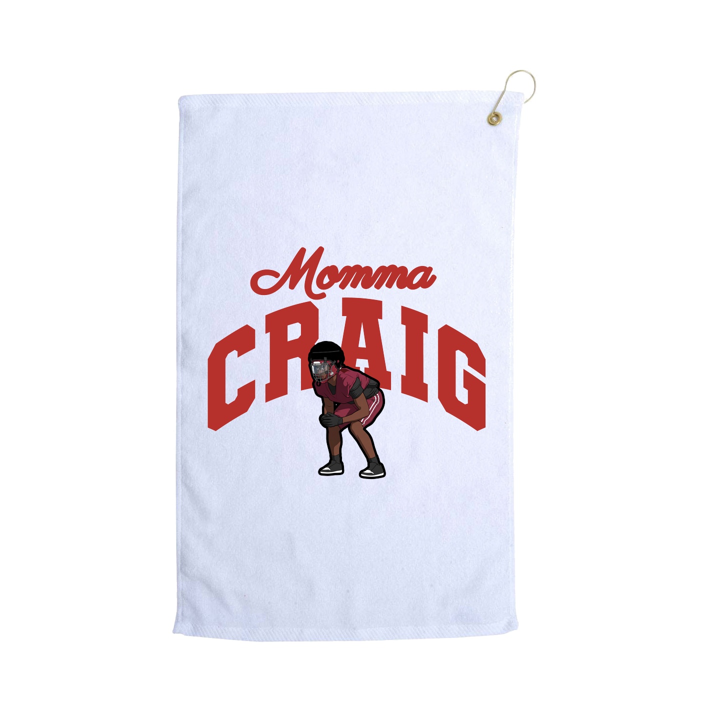 Golf Towel — Mothers Day Arch in White
