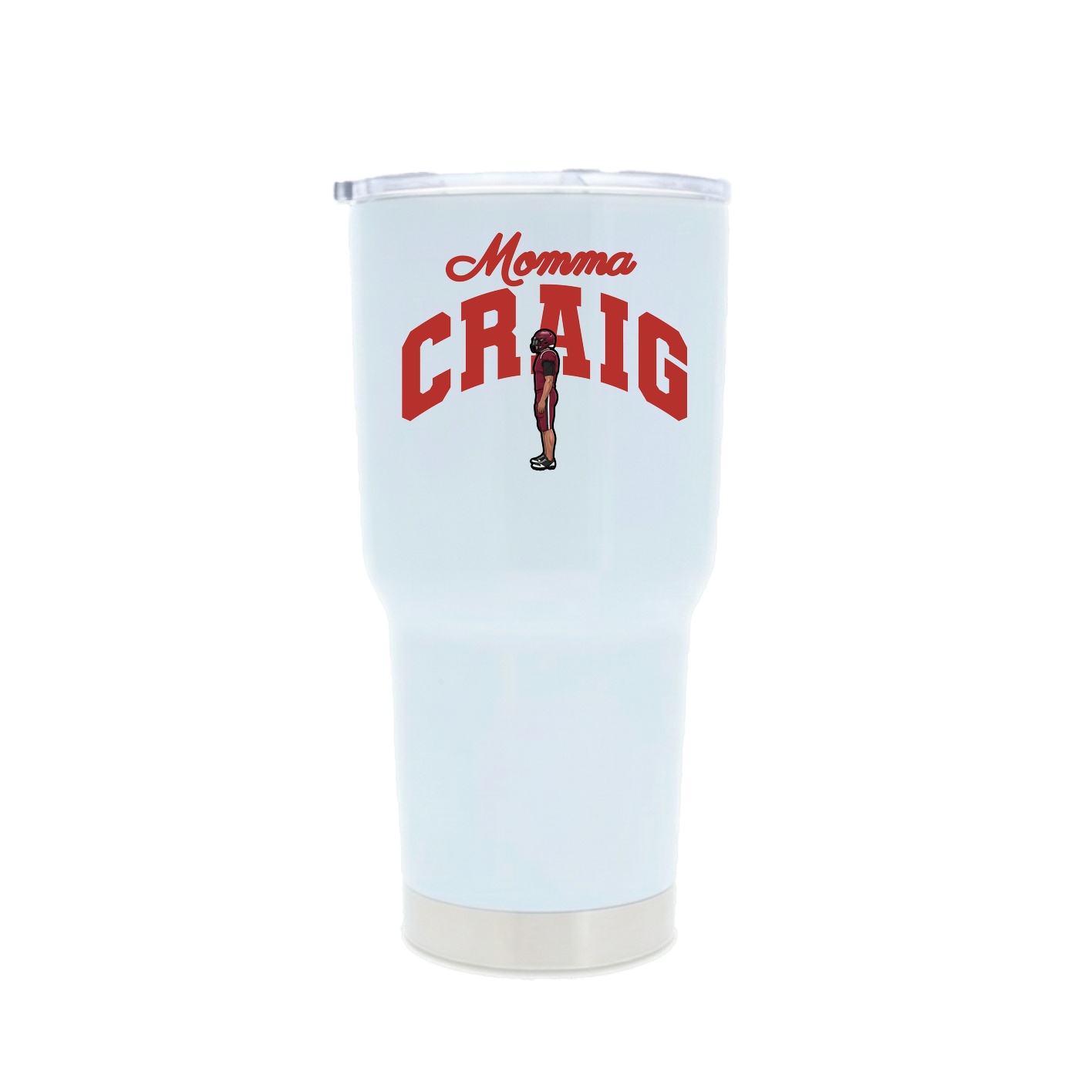 30oz Stainless Steel Tumbler — Mothers Day Arch in White