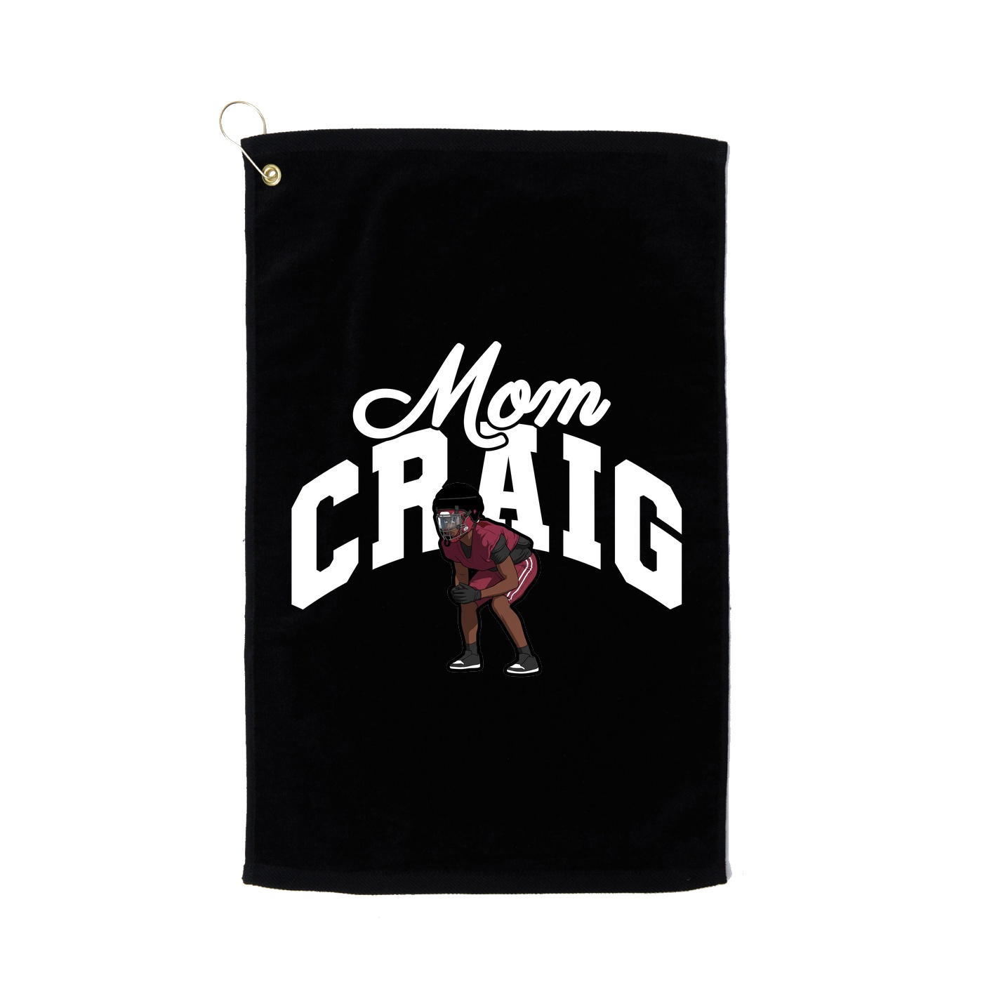 Golf Towel — Mothers Day Arch in Black