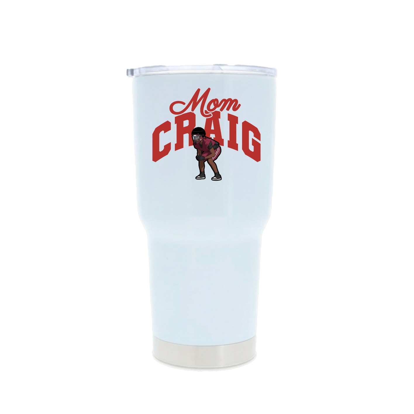 30oz Stainless Steel Tumbler — Mothers Day Arch in White