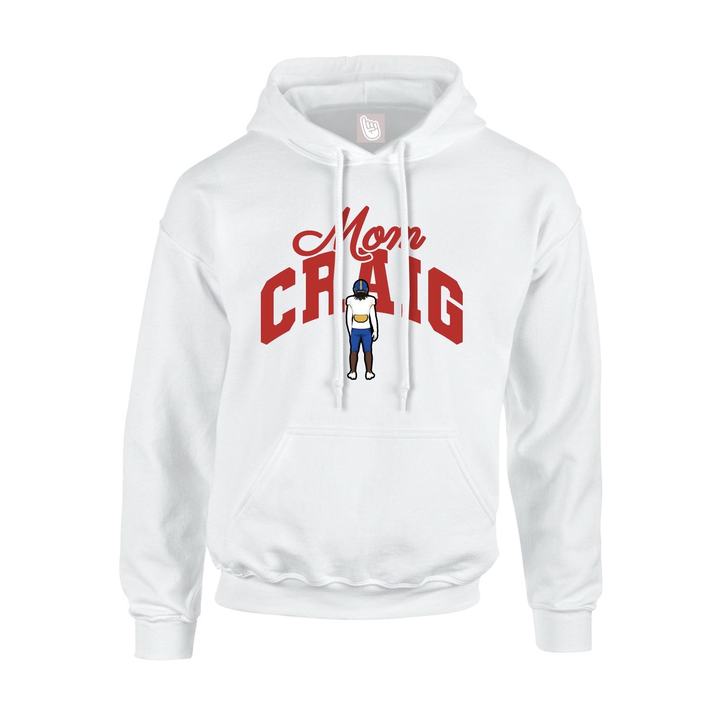 Youth Hoodie — Mothers Day Arch in White