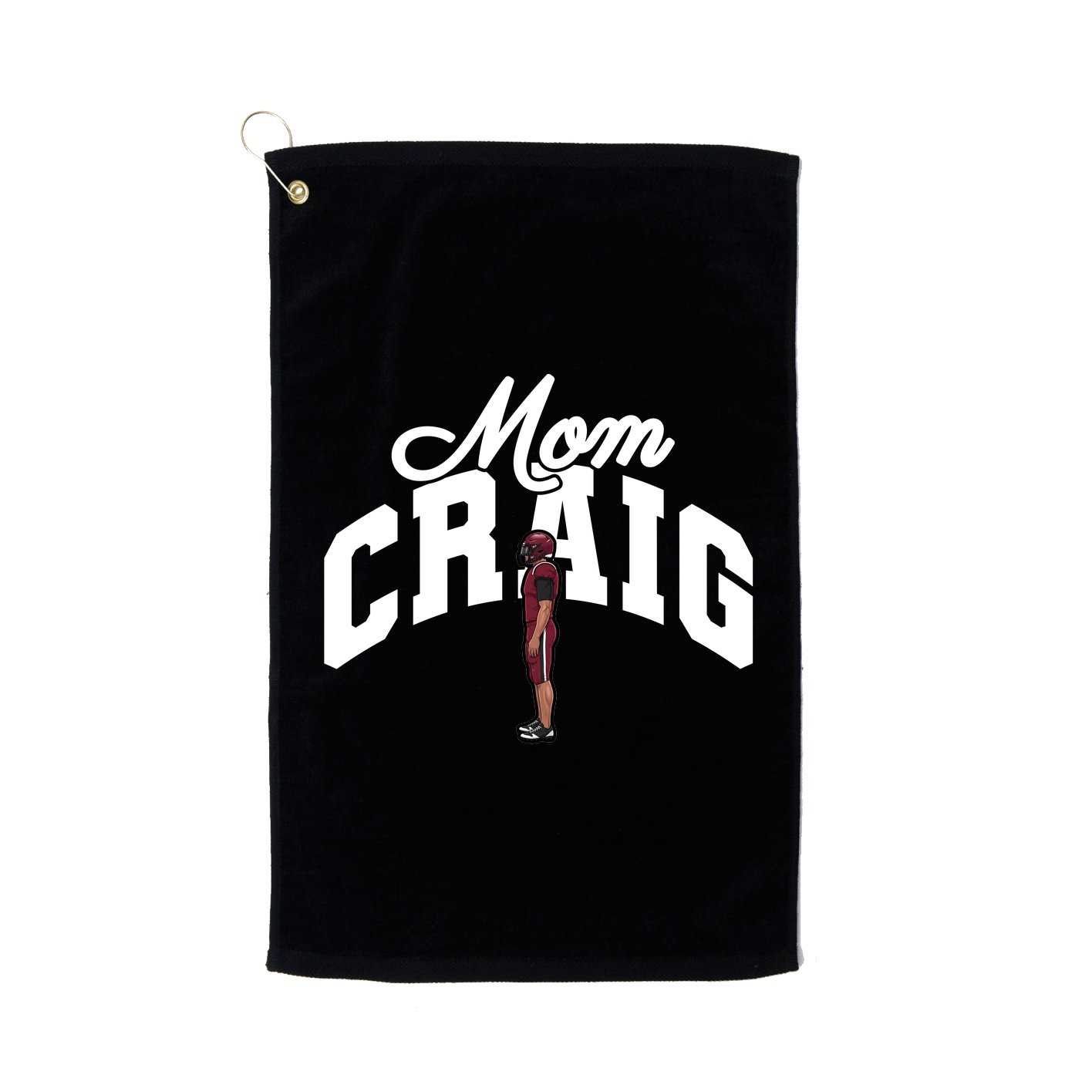 Golf Towel — Mothers Day Arch in Black