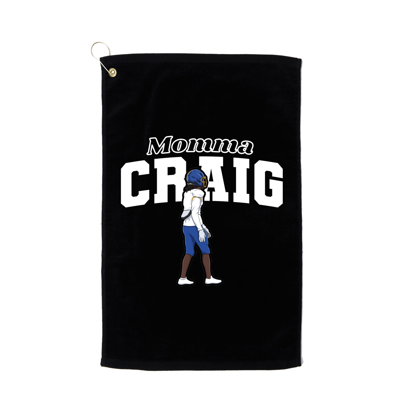 Golf Towel — Mothers Day Block in Black