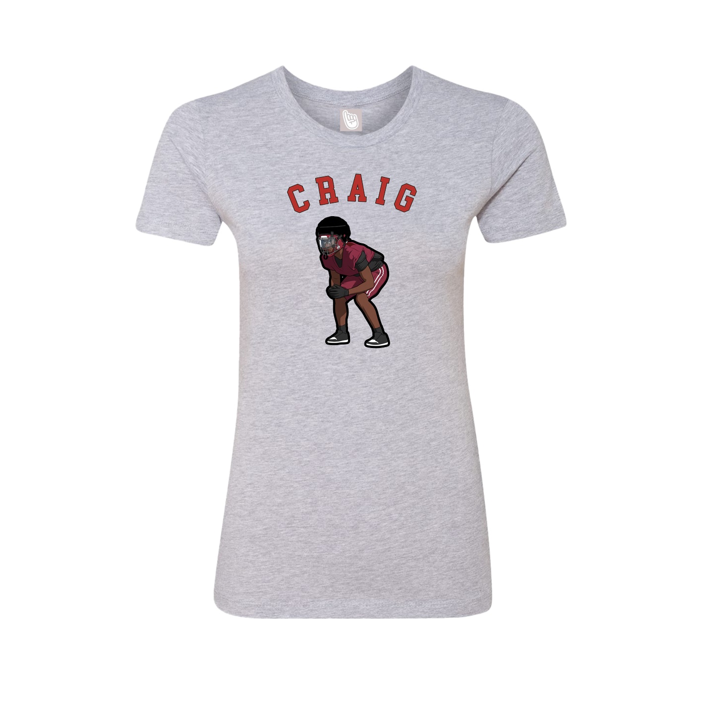 Fitted Women's Tee — Shirsey Arch in Grey