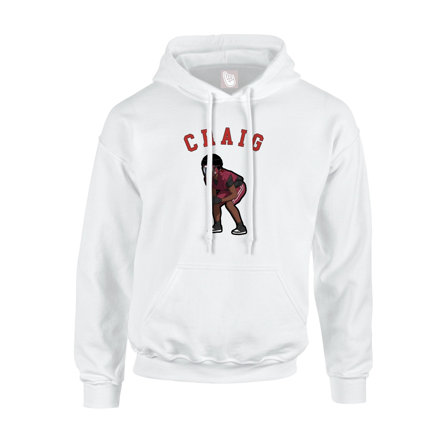 Hoodie — Shirsey Arch in White