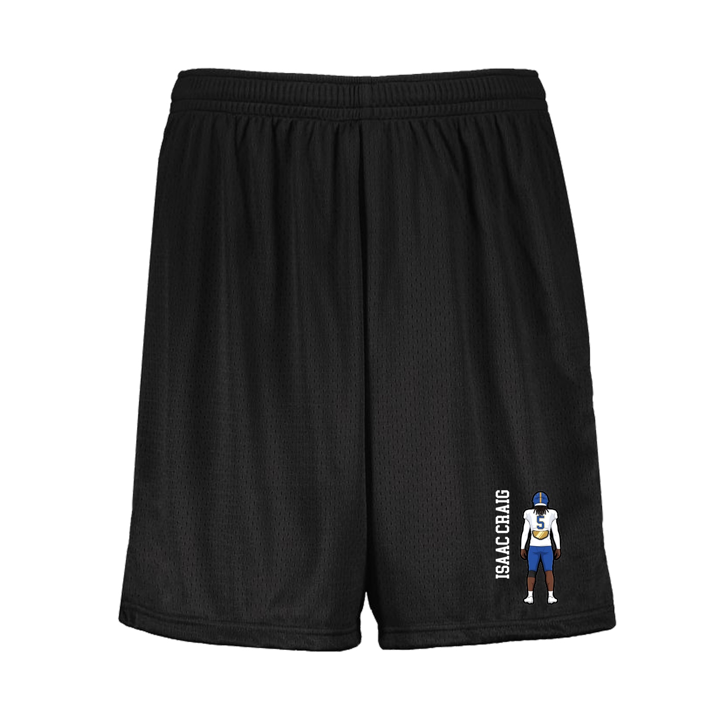 Shorts — Name Vertical in Black