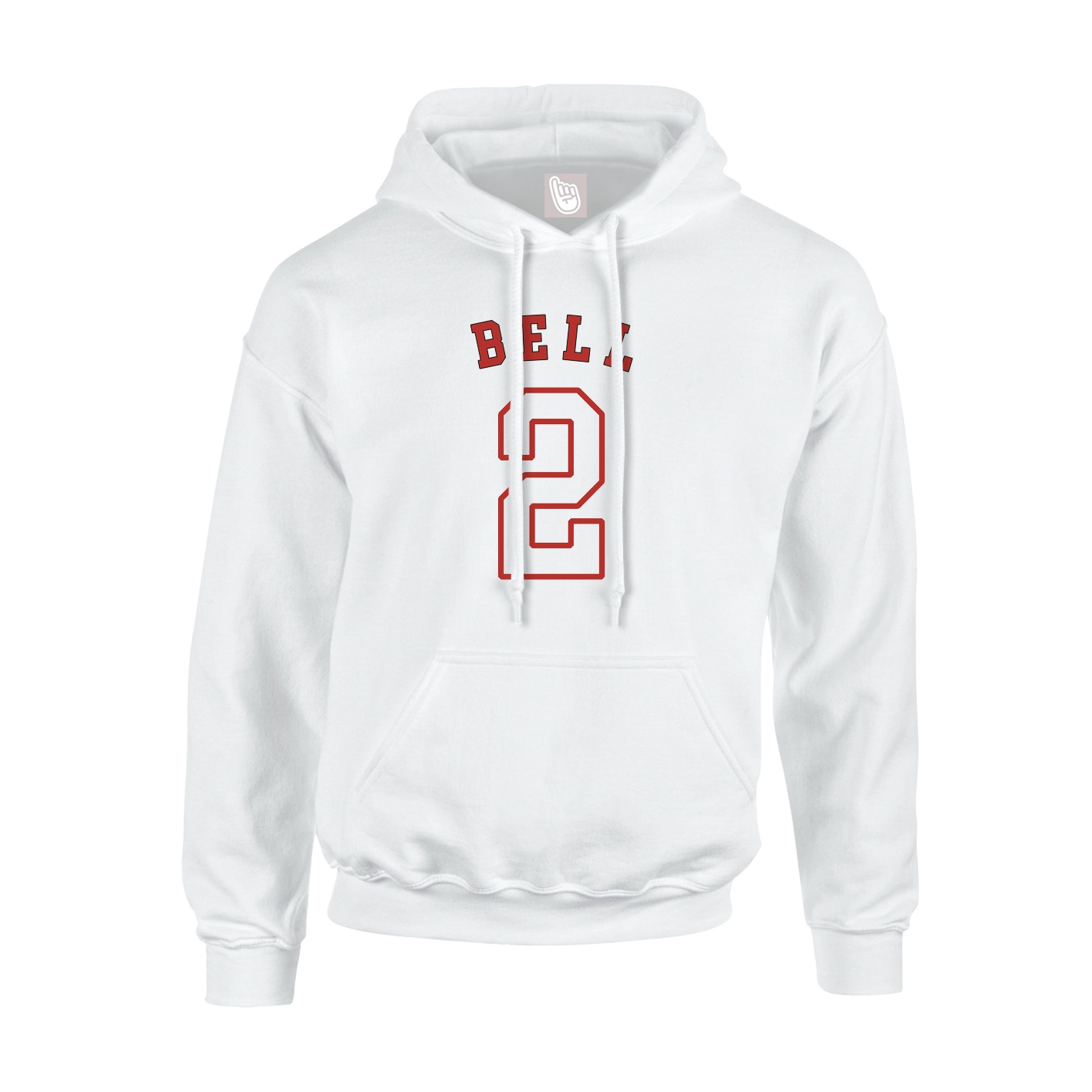 Youth Hoodie — Shirsey Arch in White