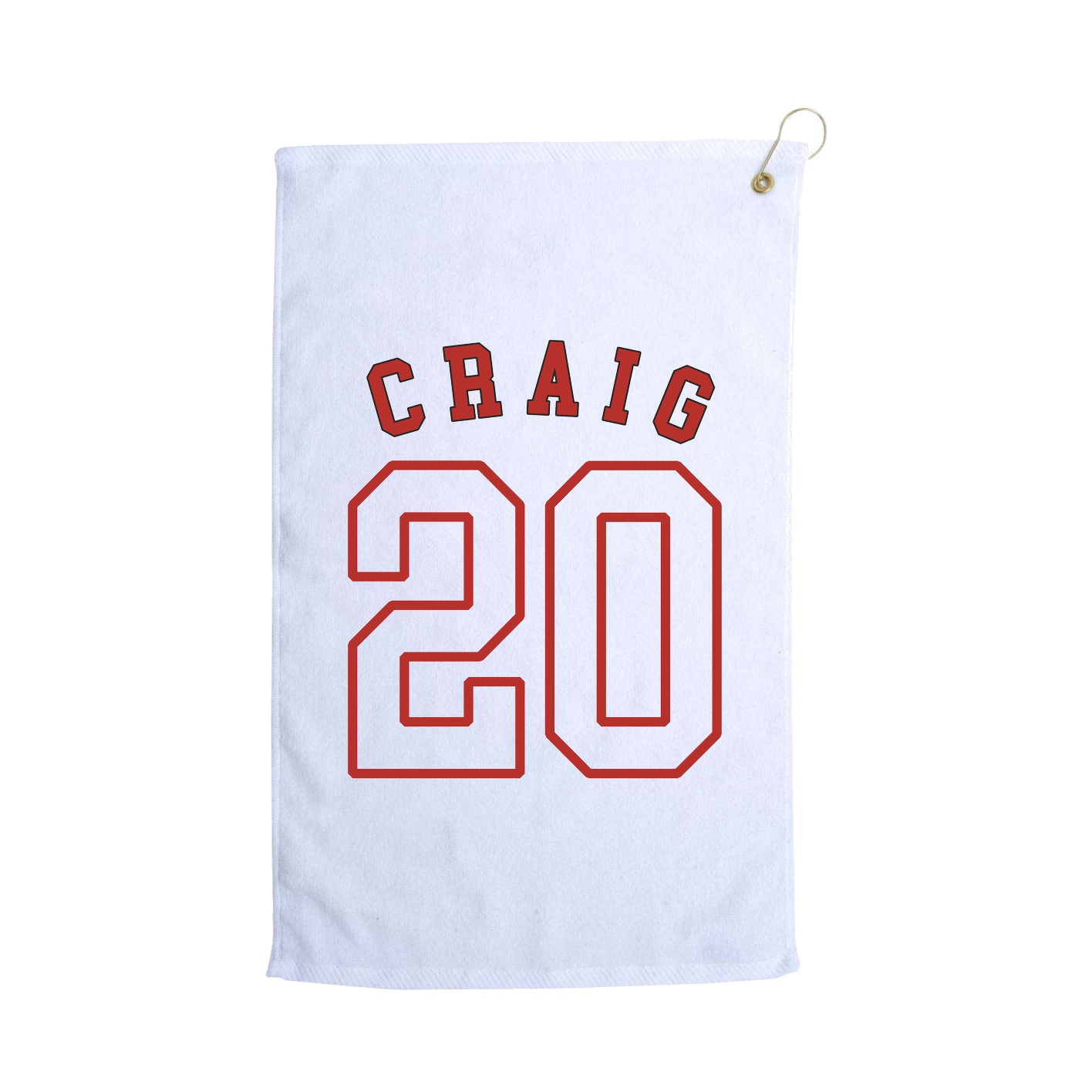 Golf Towel — Shirsey Arch in White