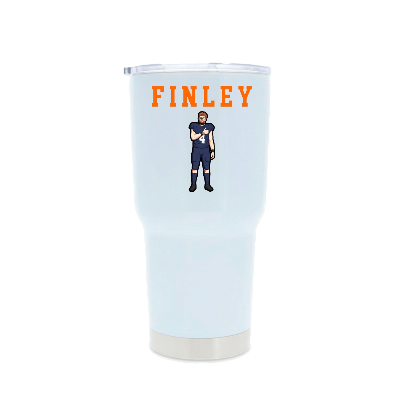 30oz Stainless Steel Tumbler — Shirsey in White