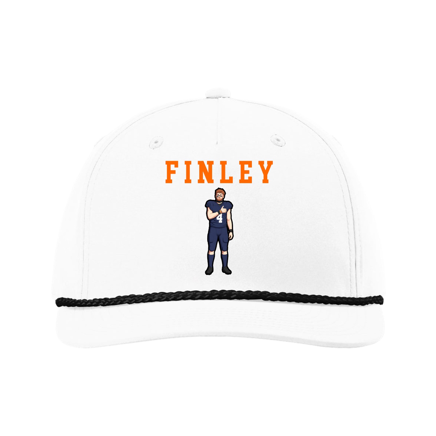 Five-Panel Classic Rope Cap — Shirsey in White