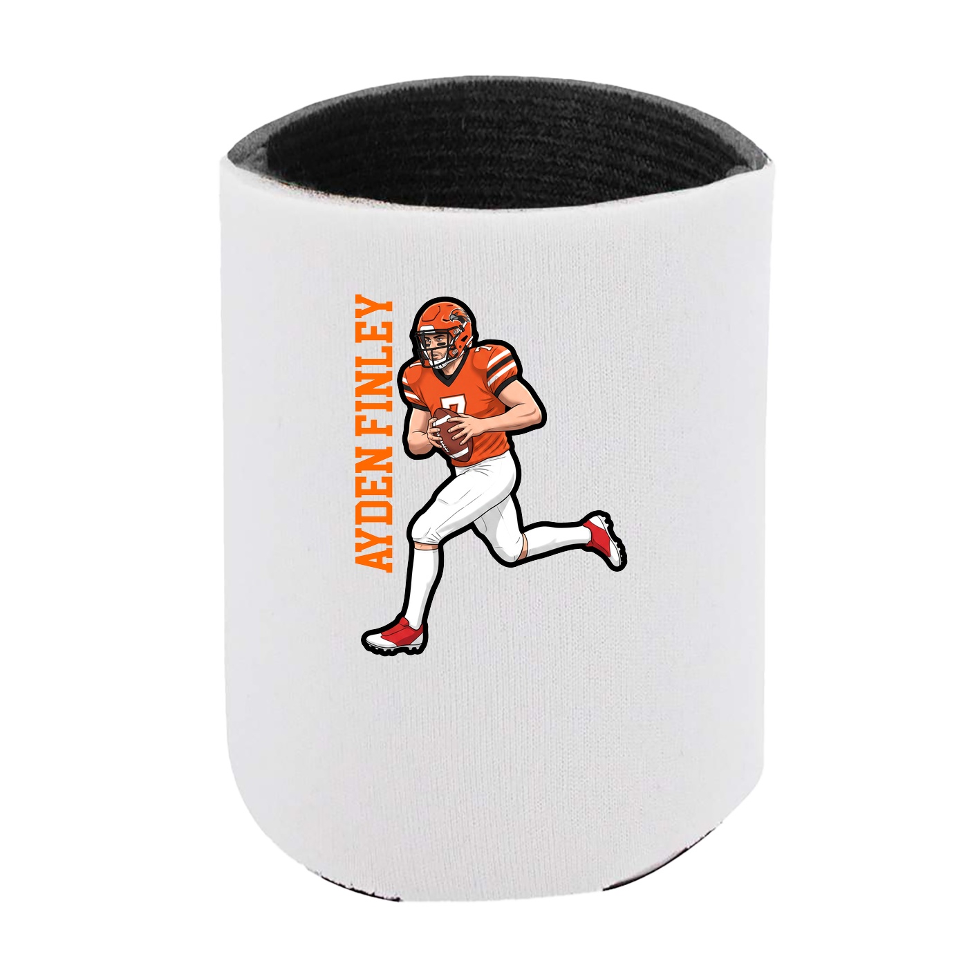 Can Holder — Name Vertical in White