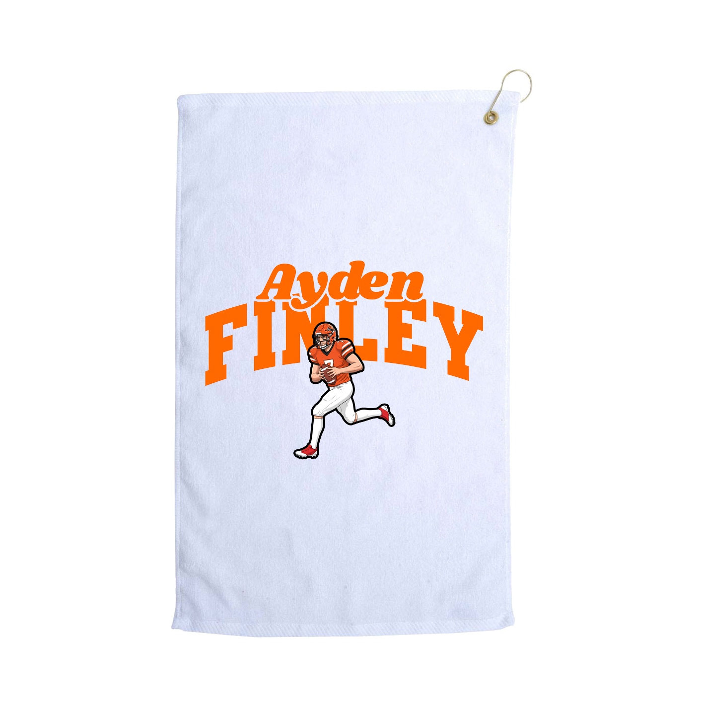 Golf Towel — Signature Arch in White
