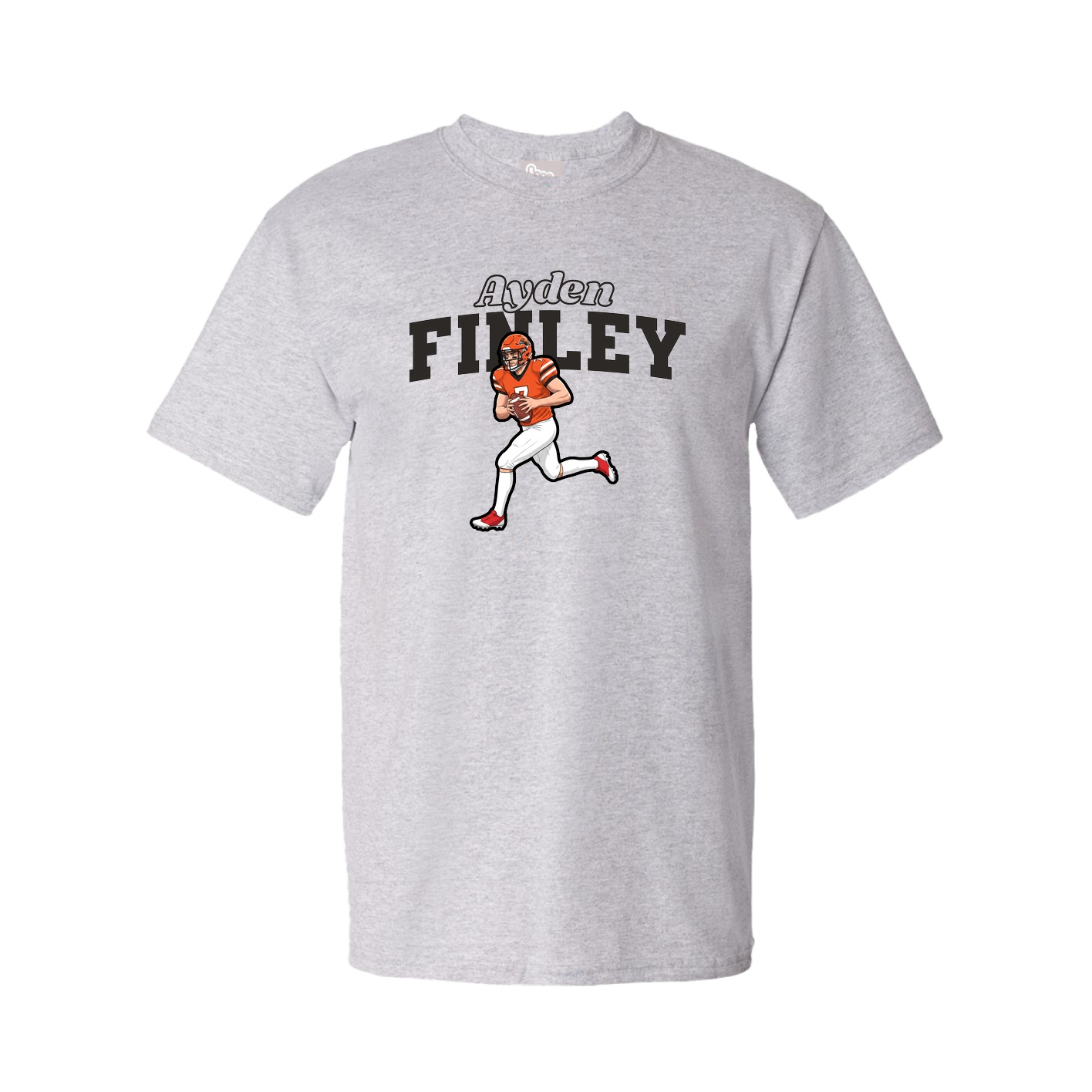 Youth Tee — Name Arch in Grey