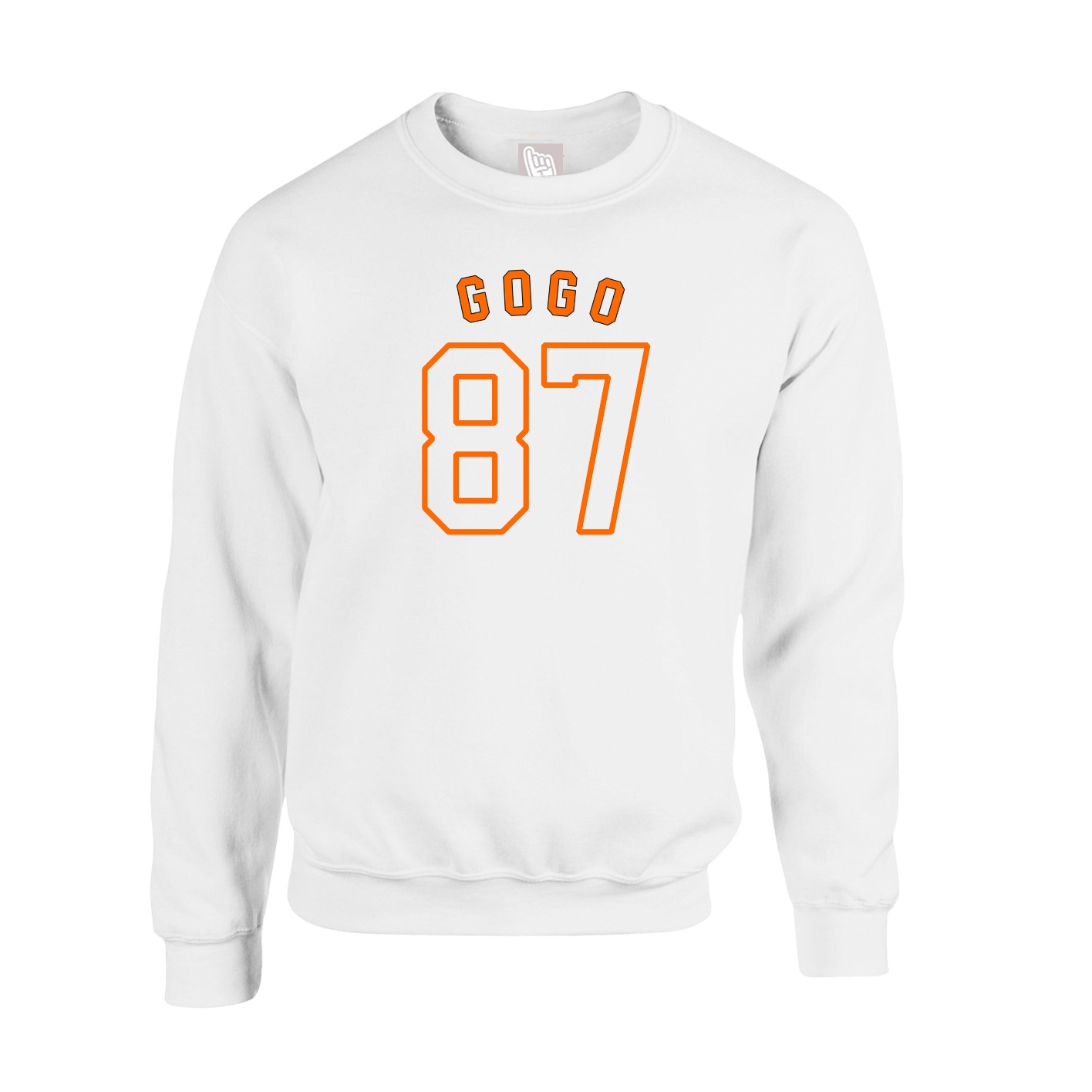 Fleece Crew — Shirsey Arch in White