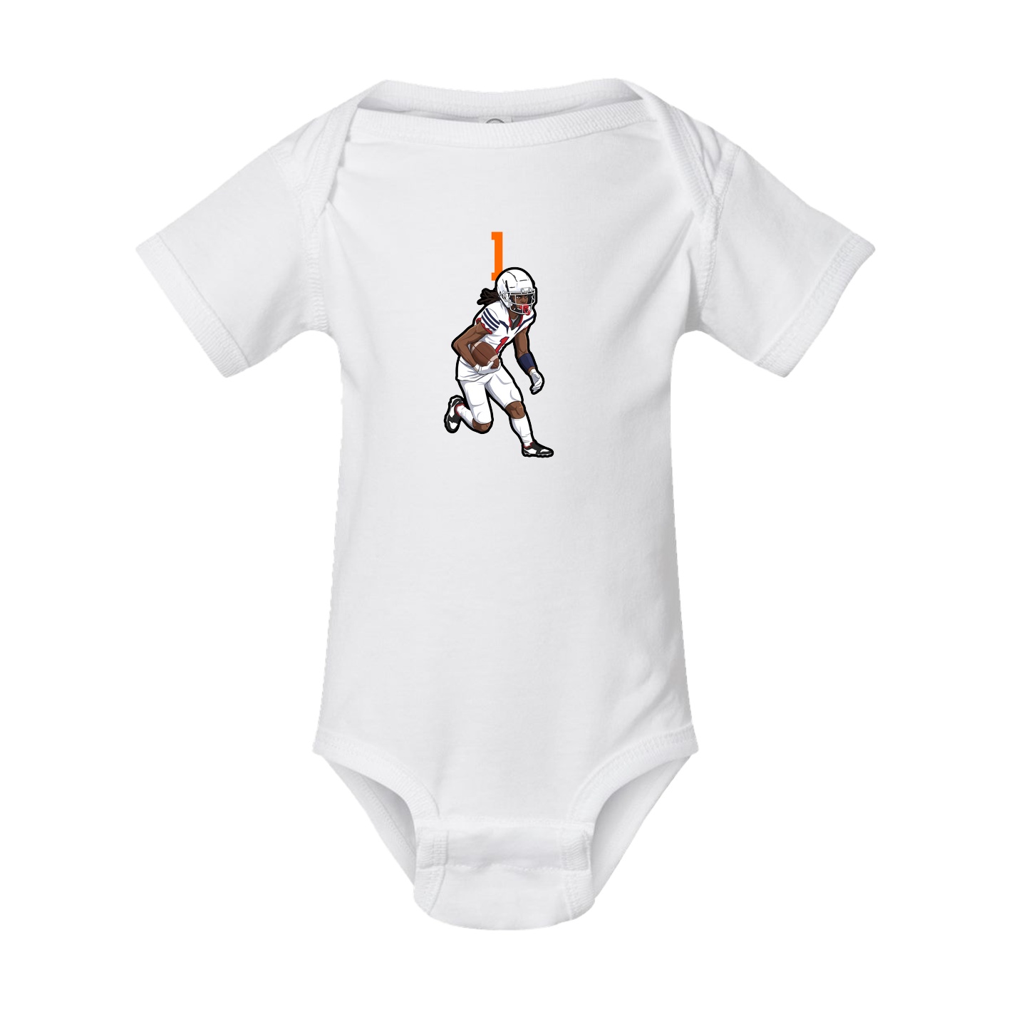 Baby Onesie — Number Top in White