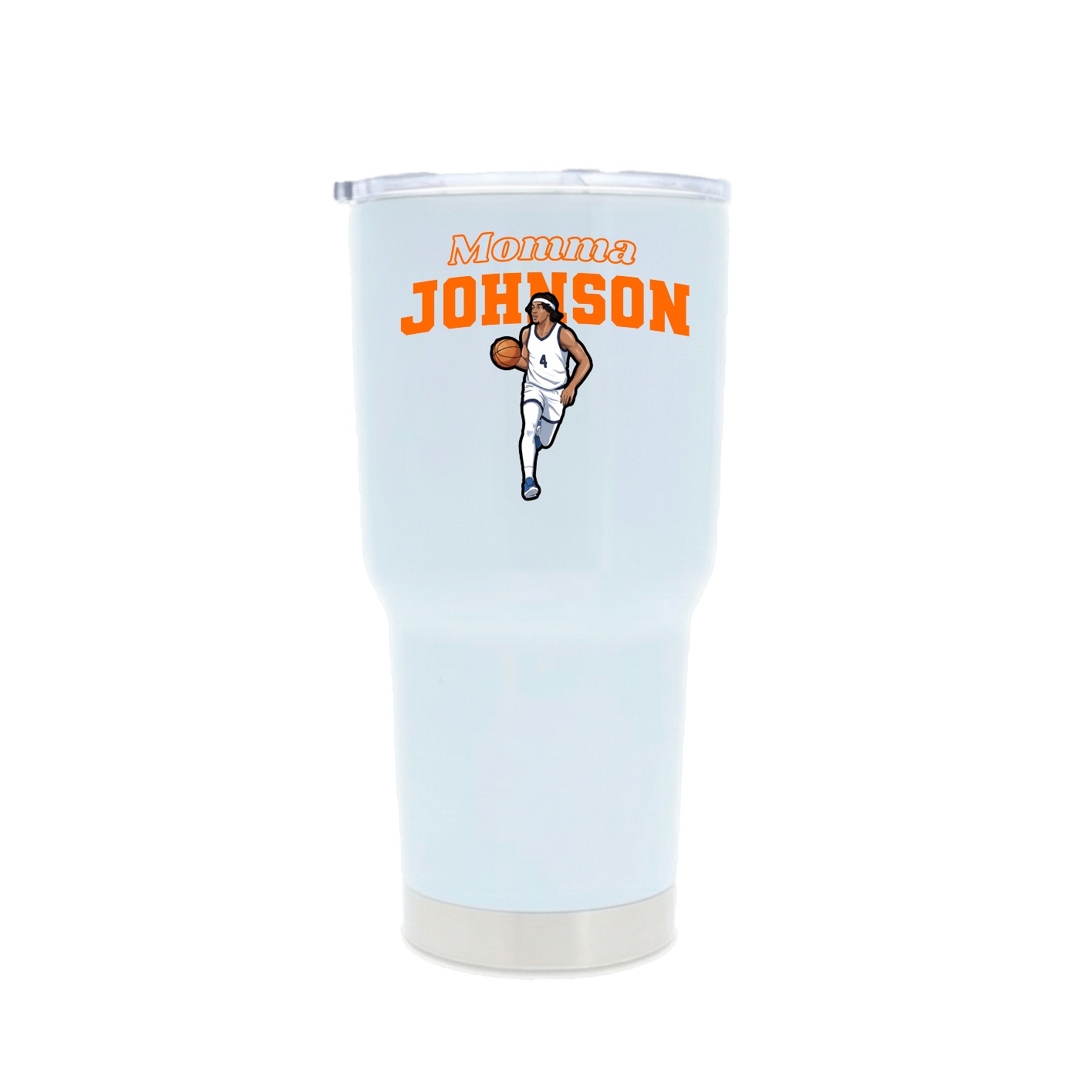 30oz Stainless Steel Tumbler — Mothers Day Block in White