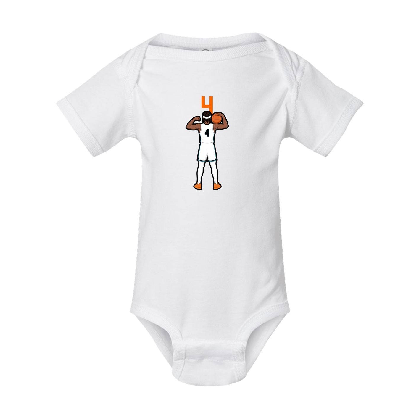 Baby Onesie — Number Top in White