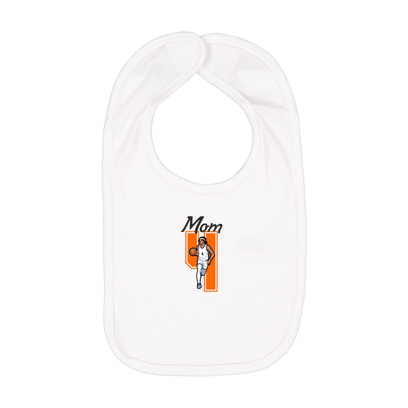 Infant Bib — Mothers Day Shirsey in White