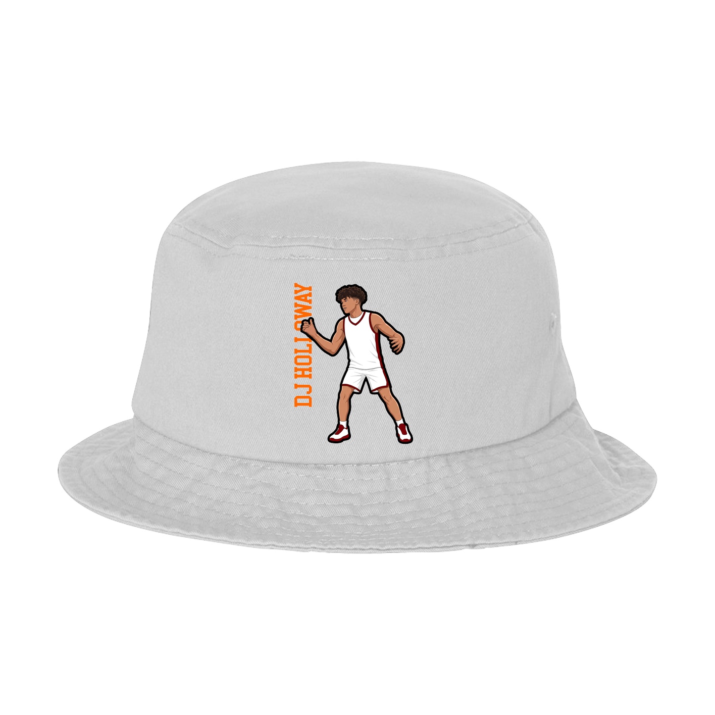 Bucket Cap — Name Vertical in White