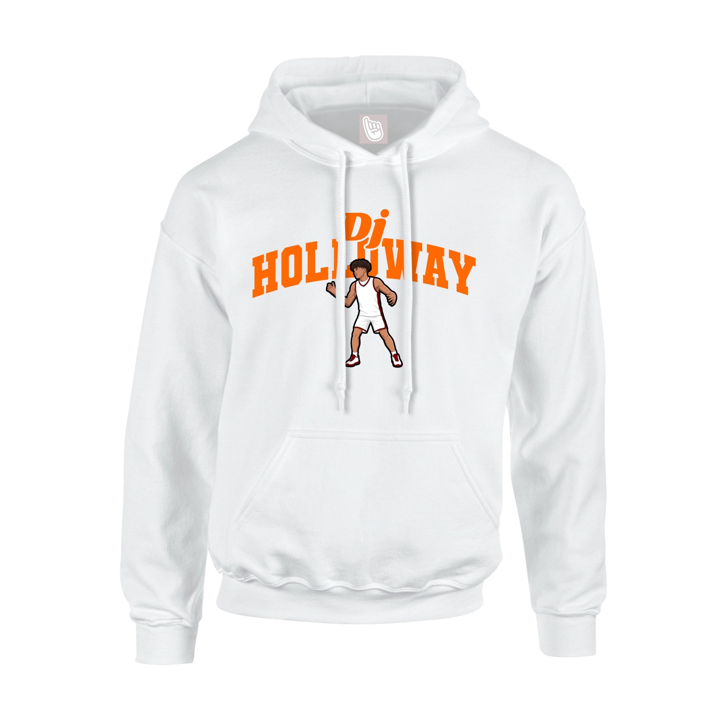Hoodie — Signature Arch in White