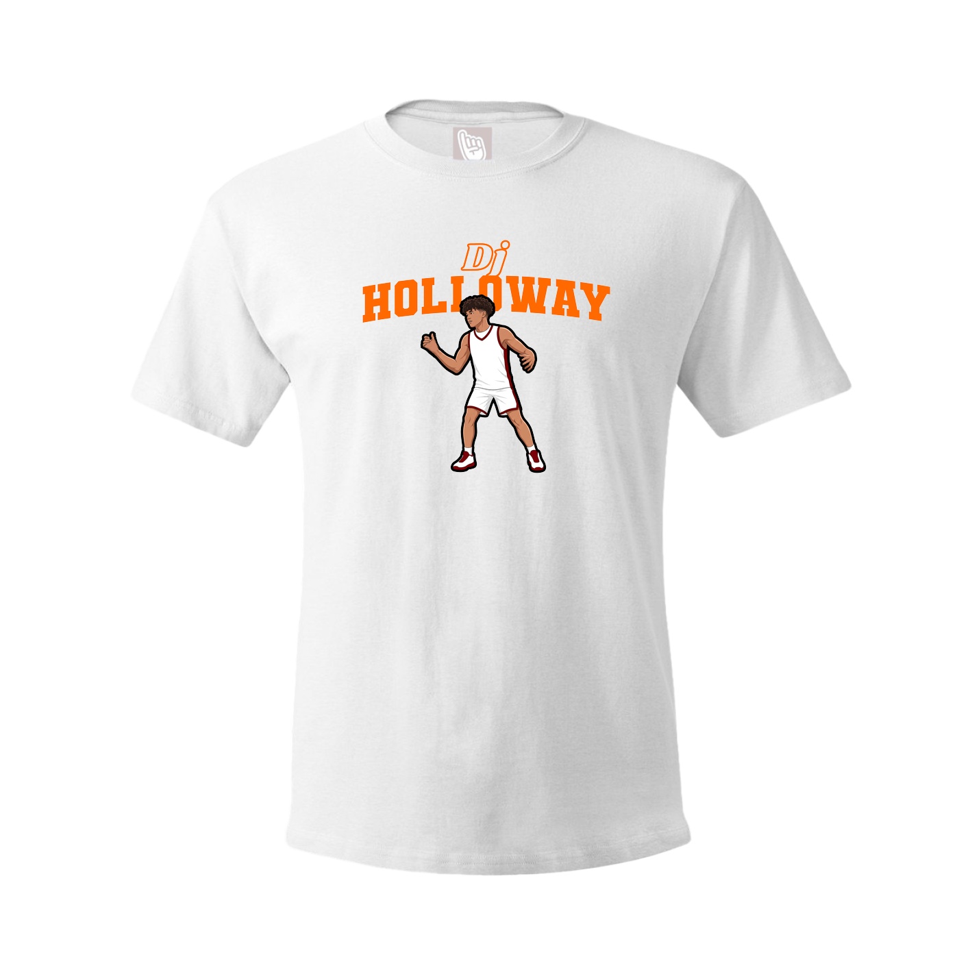 Youth Tee — Name Arch in White