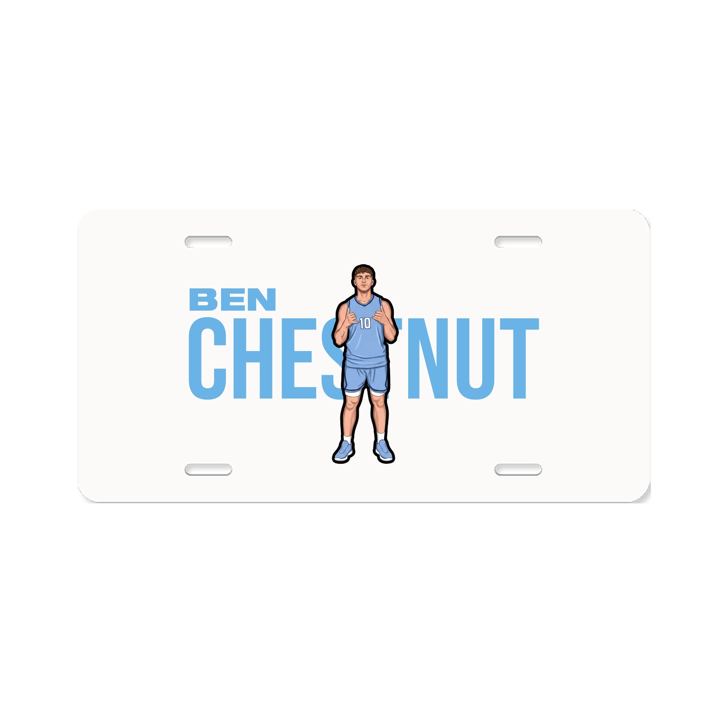 License Plate — Player Name in Classic