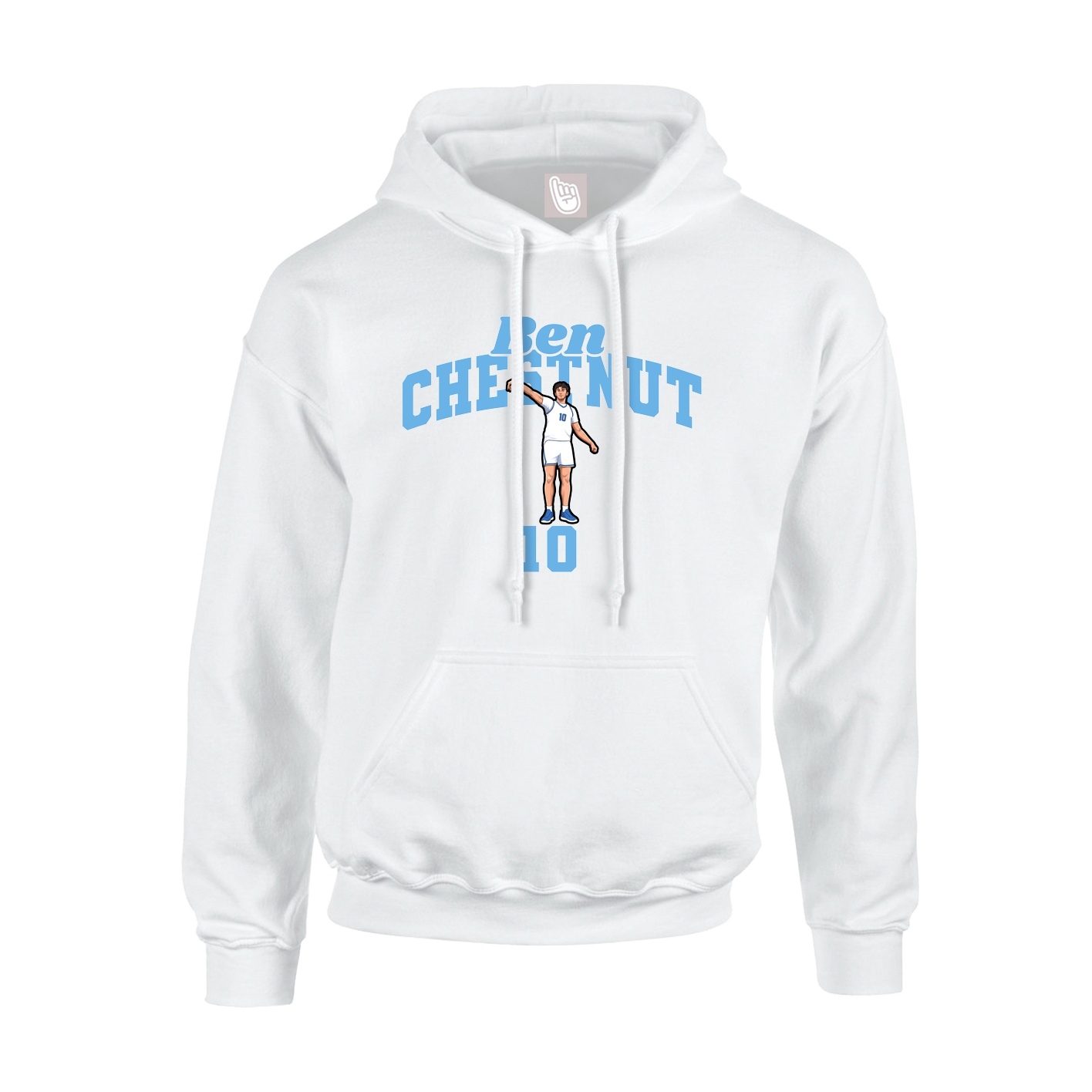Youth Hoodie — Signature Arch in White